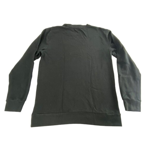 CALVIN KLEIN Women Front Logo Pullover Sweatshirt Size S Black Long Sleeve 2a-6 - Picture 2 of 10